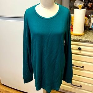 NWT J Crew Large Teal Top Tee Box Y